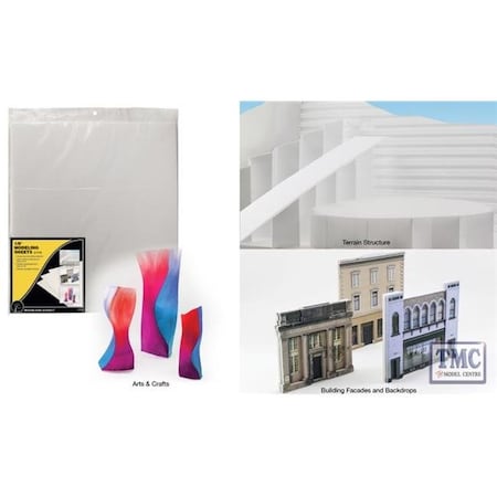 Woodland Scenics Woodland Scenics WOO1175 0.12 in. Modeling Sheets - Pack of 4 WOO1175